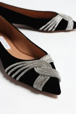Femme Aquazzura Ballerines Gatsby En Noir