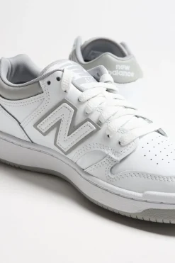 Femme New Balance Baskets 480 En Blanc/Gris