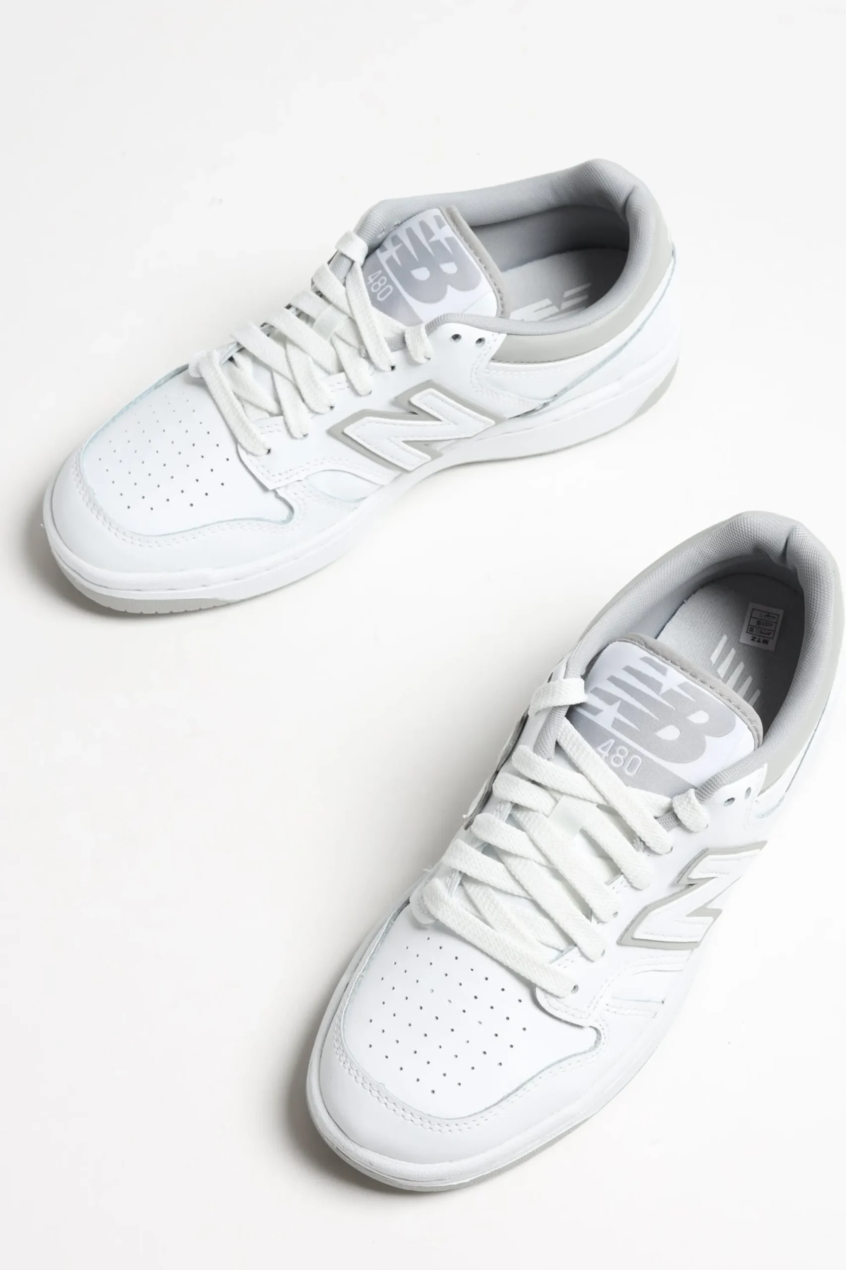Femme New Balance Baskets 480 En Blanc/Gris