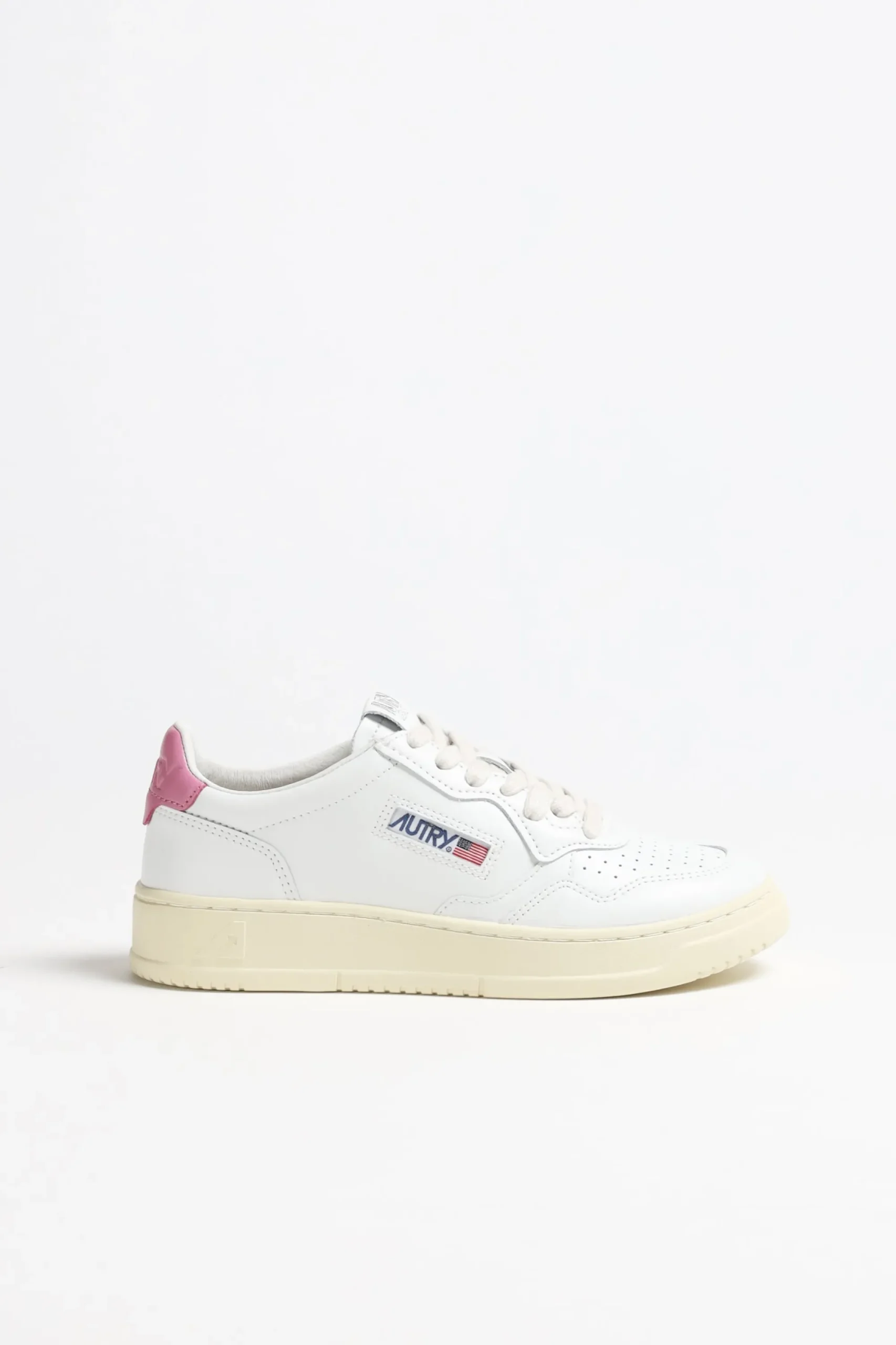 Femme Autry Baskets 01 Low En Blanc/Mauve