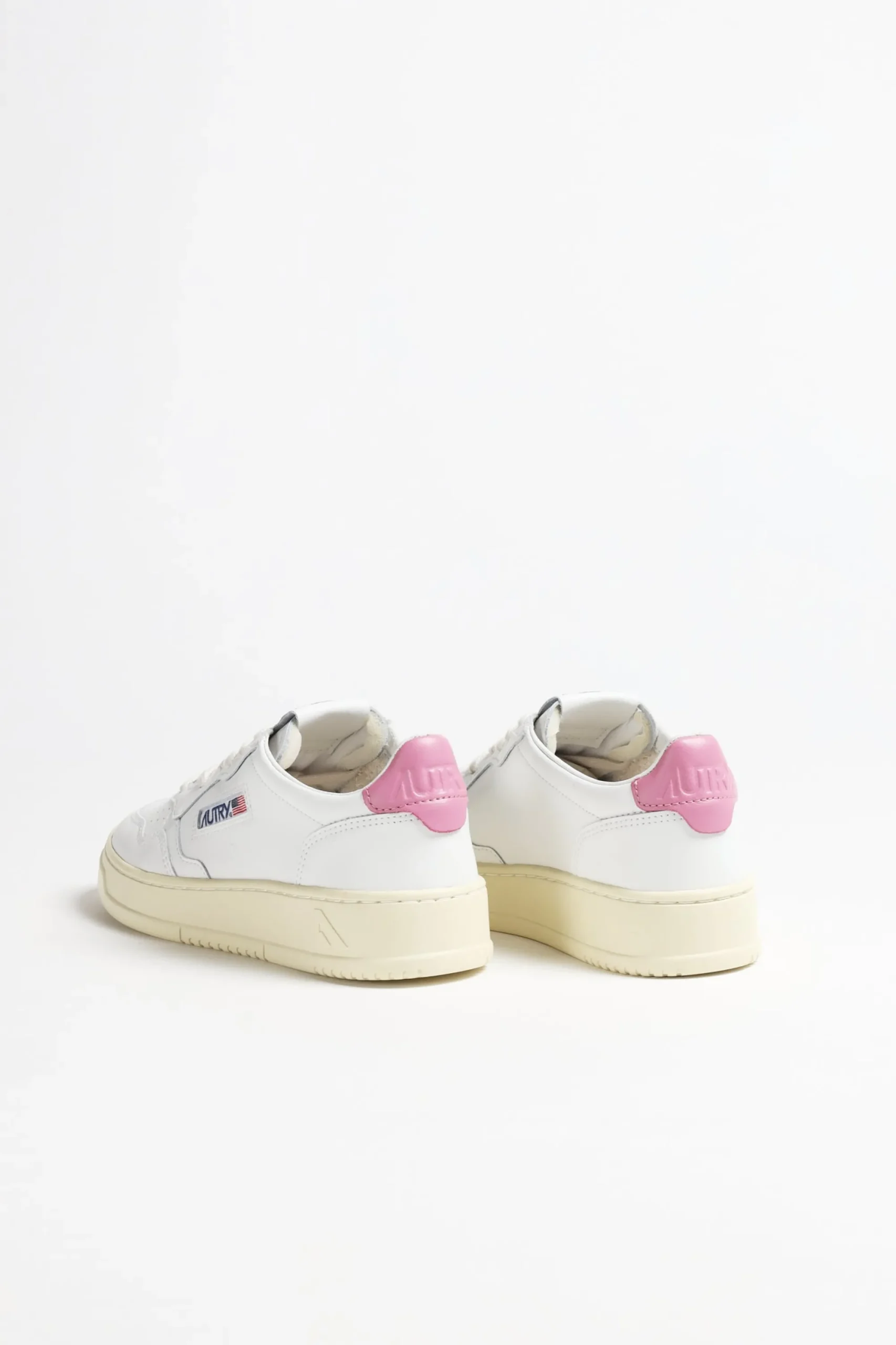 Femme Autry Baskets 01 Low En Blanc/Mauve