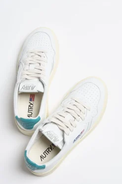 Femme Autry Baskets 01 Low En Blanc/Petrole