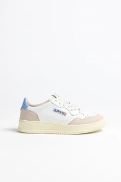 Femme Autry Baskets 01 Low Suede En Blanc/Vista