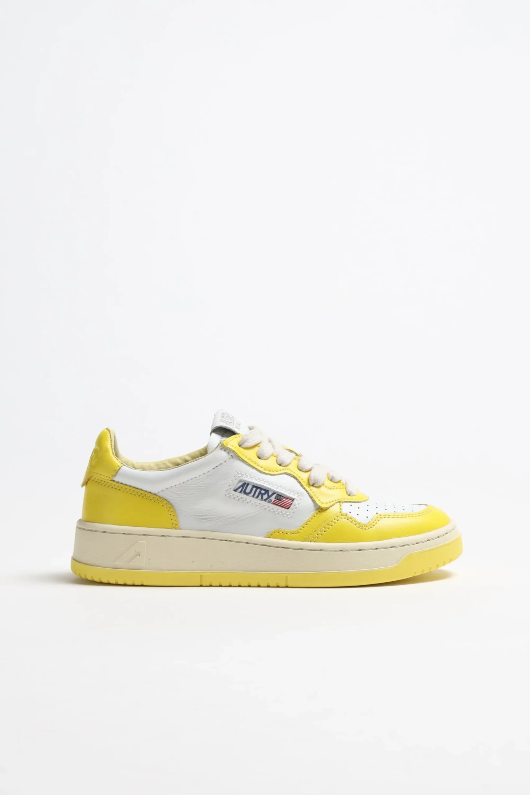 Femme Autry Baskets Bicolor Up En Blanc/Jaune
