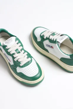 Femme Autry Baskets Bicolor Up En Blanc/Vert