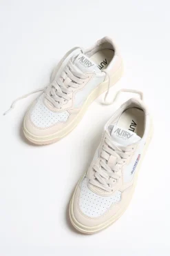 Femme Autry Baskets Bicolor Up En Blanc/Givre