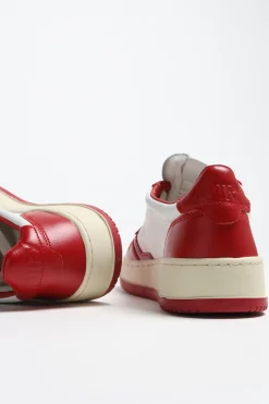 Femme Autry Baskets Bicolor Up En Blanc/Rouge