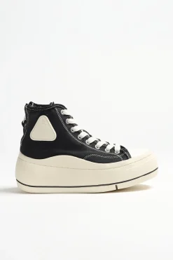 Femme R13 Baskets Montantes Noires