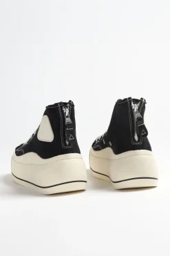 Femme R13 Baskets Montantes Noires