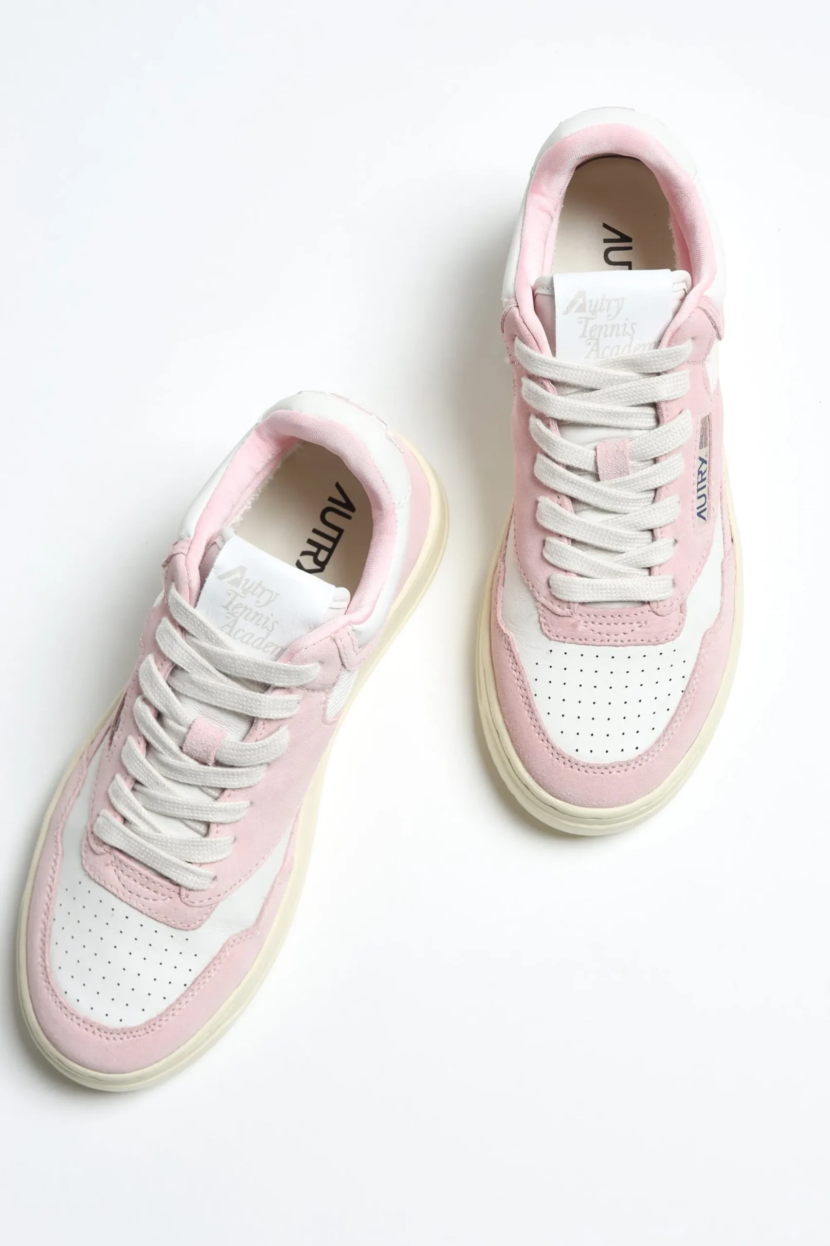 Femme Autry Baskets Open Mid En Rose Academie