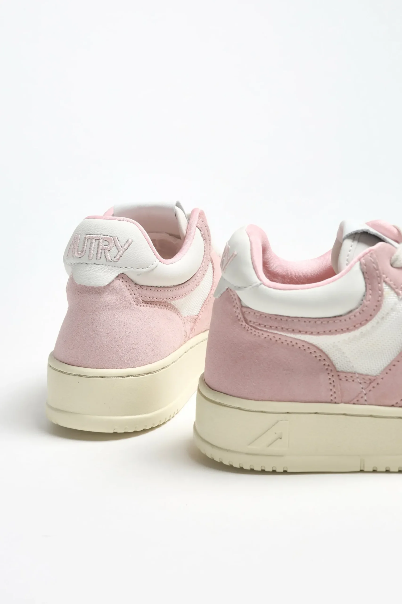 Femme Autry Baskets Open Mid En Rose Academie