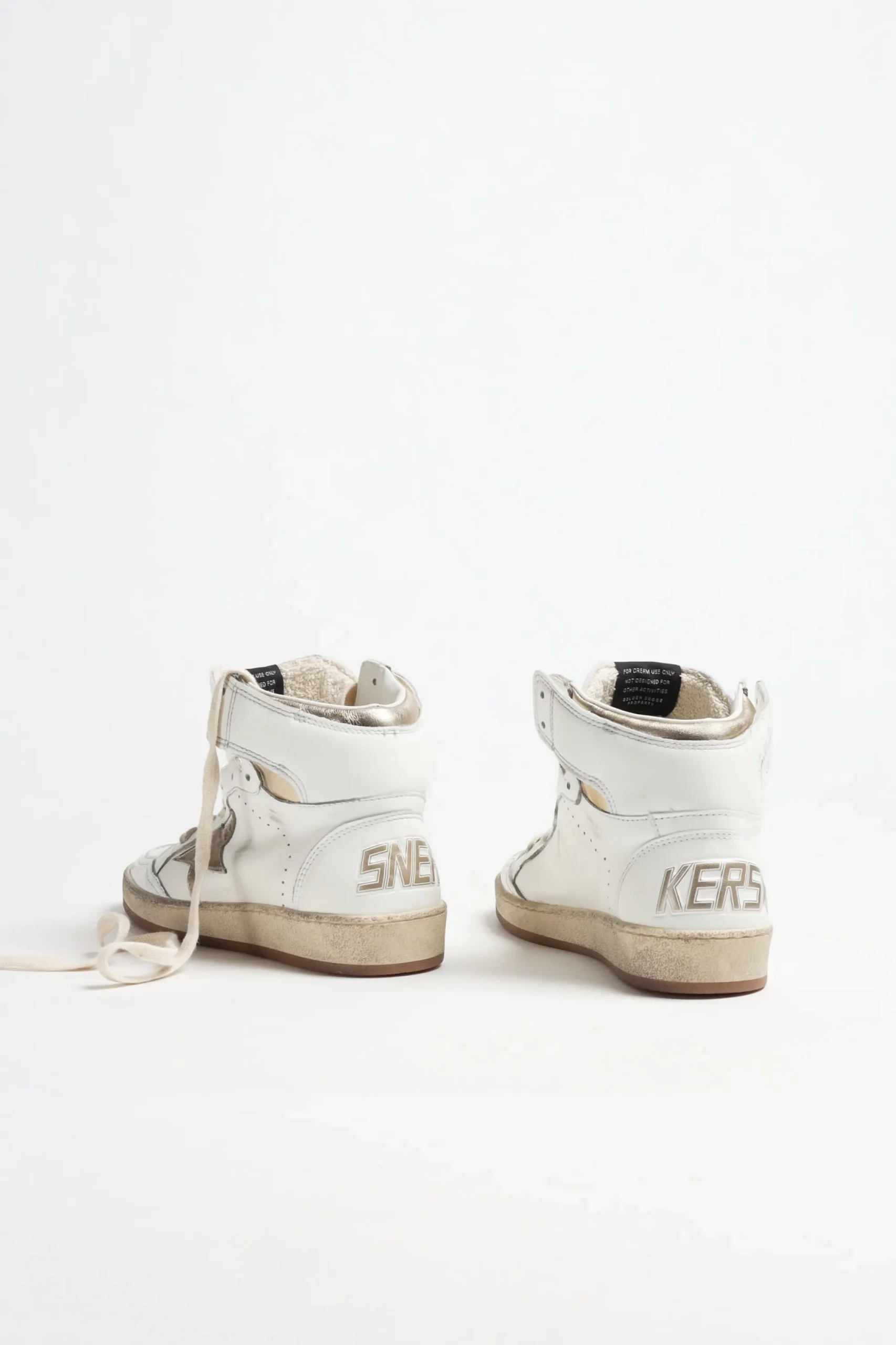 Femme Golden Goose Baskets Sky Star En Blanc/Or Fonce