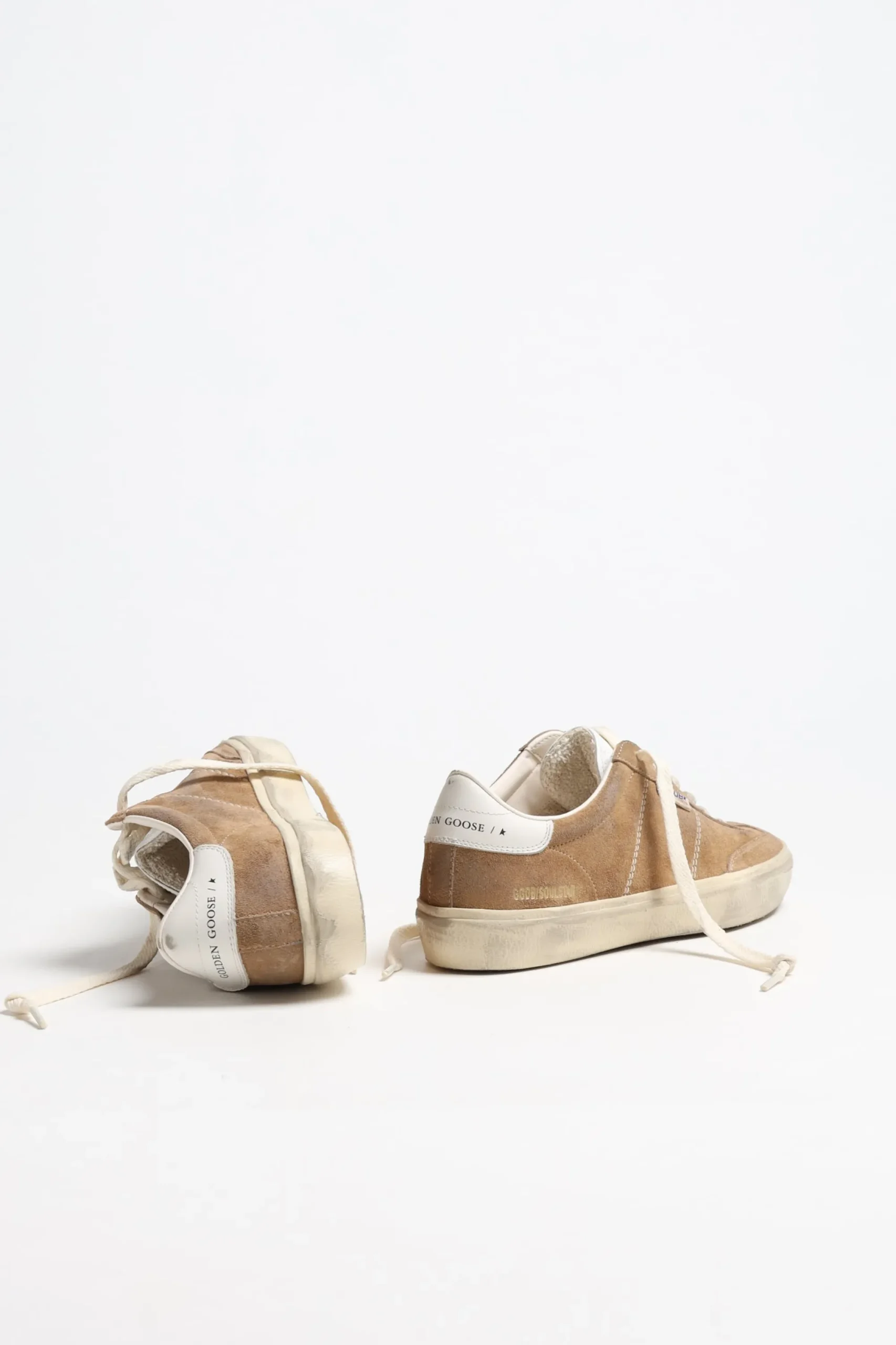 Femme Golden Goose Baskets Soulstar En Tobacco/Blanc