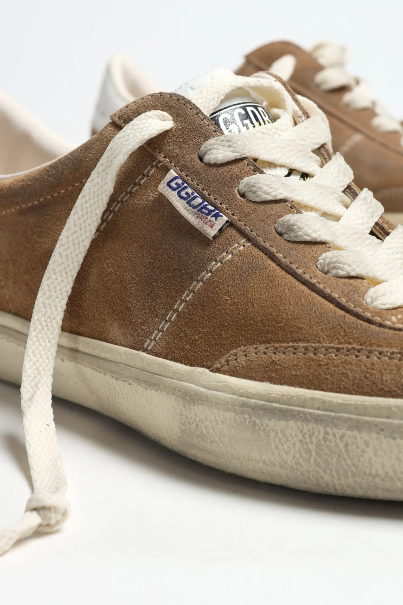 Femme Golden Goose Baskets Soulstar En Tobacco/Blanc