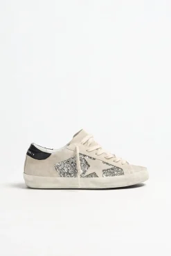Femme Golden Goose Baskets Super Star Platinum/Beige