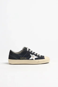 Femme Golden Goose Baskets V-Star 2 En Bleu Marine/Argente