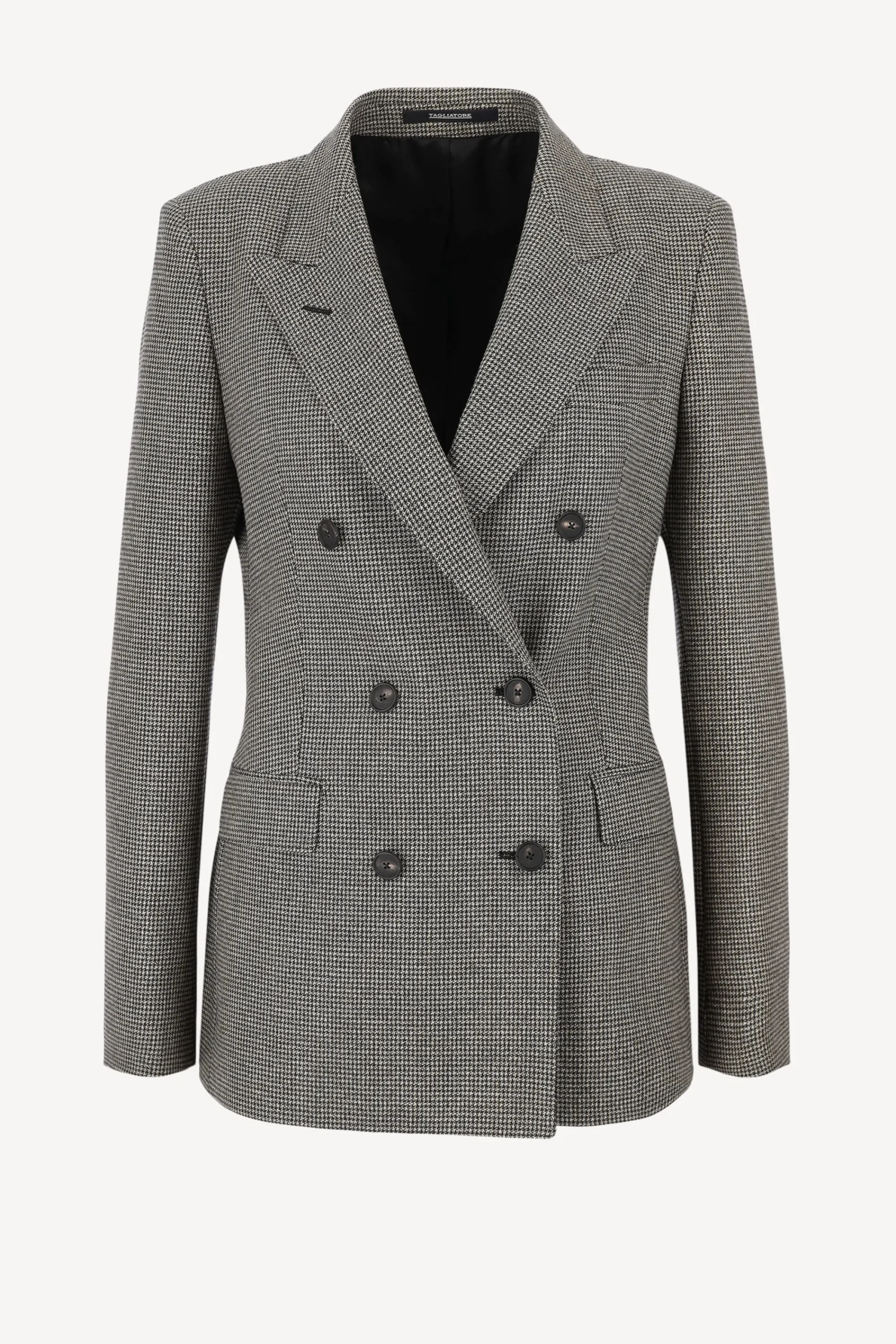 Femme Tagliatore Blazer A Carreaux Parigi Noir