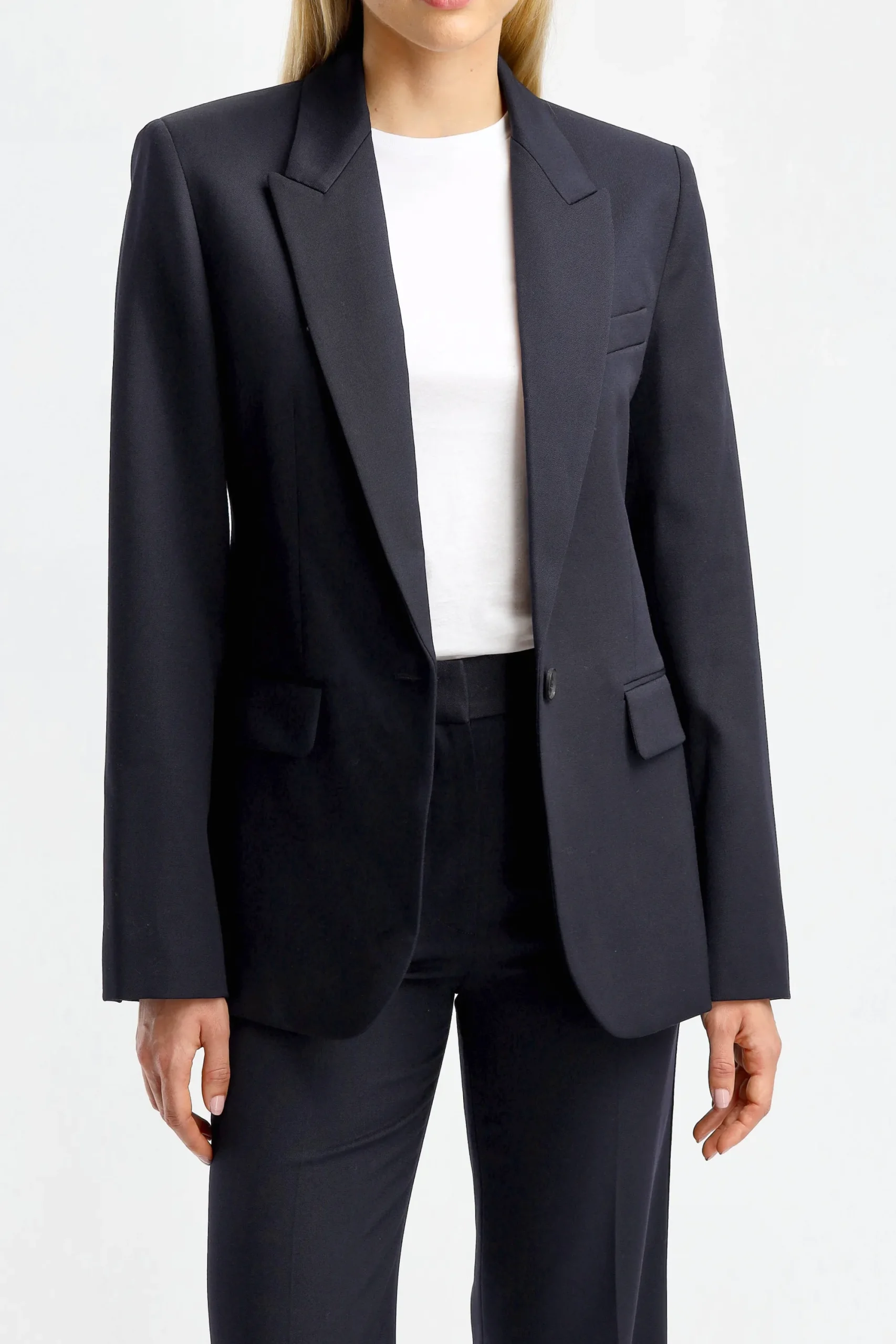 Femme Nili Lotan Blazer Adelaide En Marine Fonce