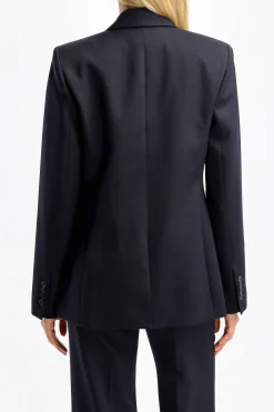 Femme Nili Lotan Blazer Adelaide En Marine Fonce