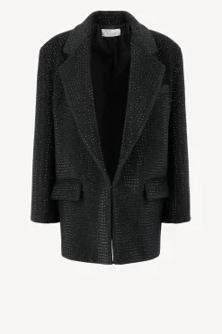 Femme Giuseppe Di Morabito Blazer Allover Rhinestone En Noir