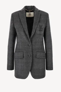 Femme DMN Blazer Armanda En Gris Fonce