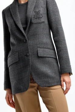 Femme DMN Blazer Armanda En Gris Fonce