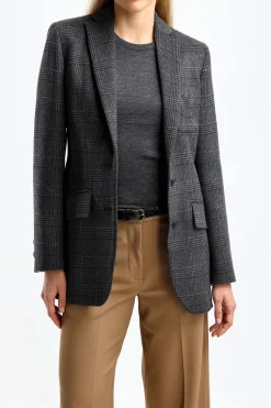 Femme DMN Blazer Armanda En Gris Fonce