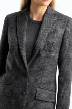 Femme DMN Blazer Armanda En Gris Fonce