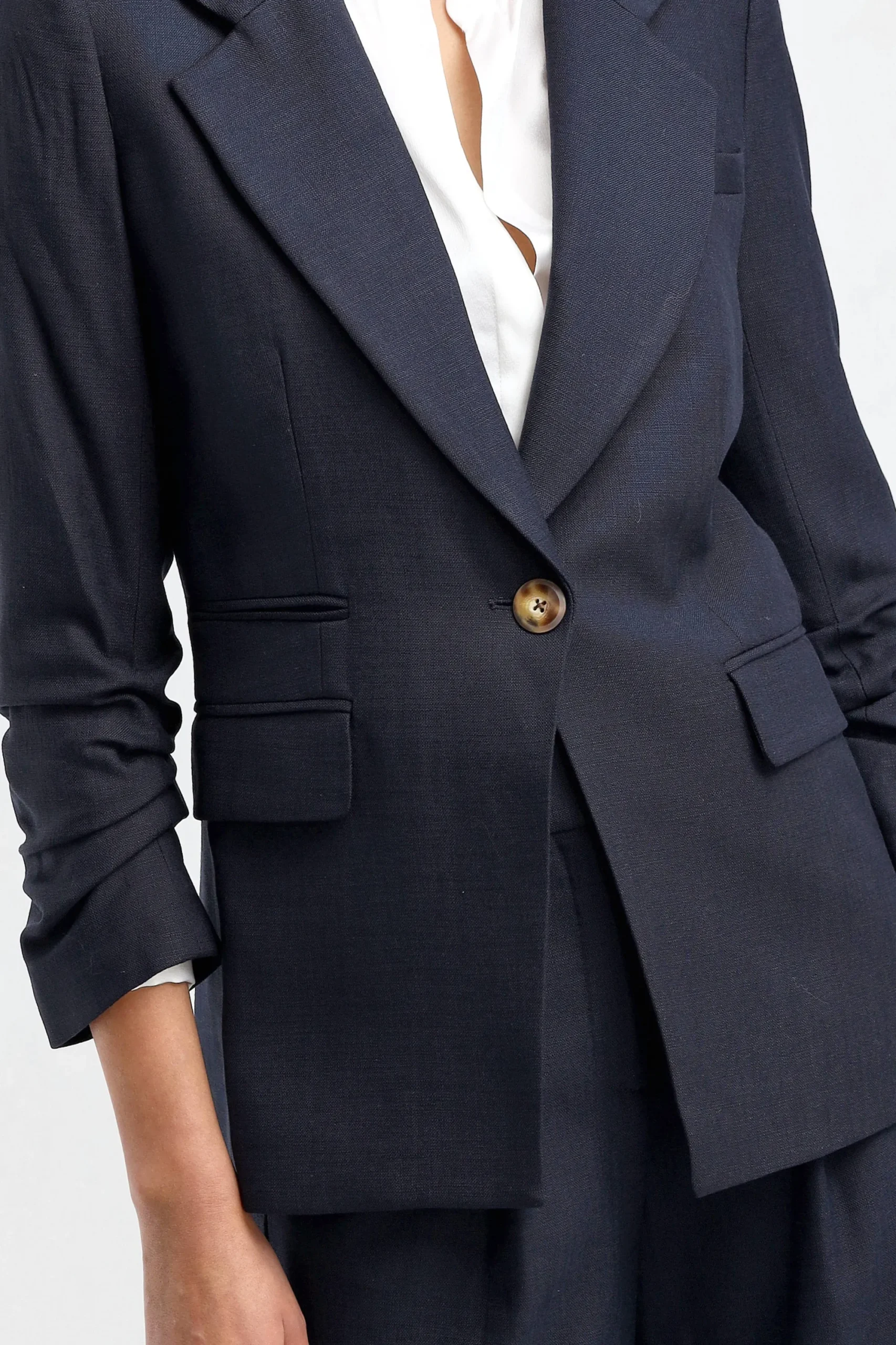 Femme Veronica Beard Blazer Battista Dickey En Bleu Marine