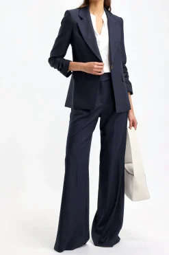 Femme Veronica Beard Blazer Battista Dickey En Bleu Marine