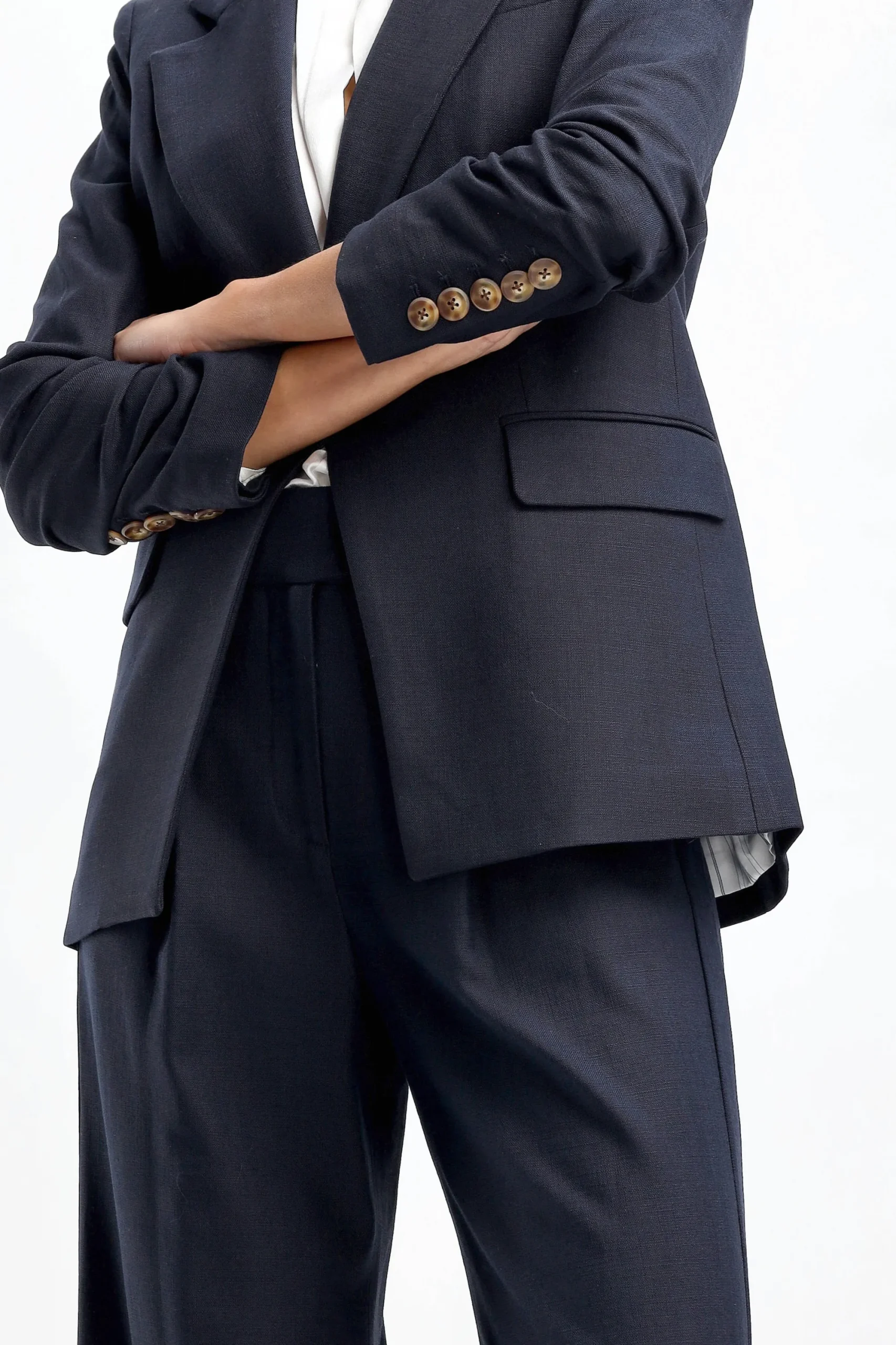 Femme Veronica Beard Blazer Battista Dickey En Bleu Marine