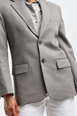 Femme Nili Lotan Blazer Boyfriend En Gris Tempete