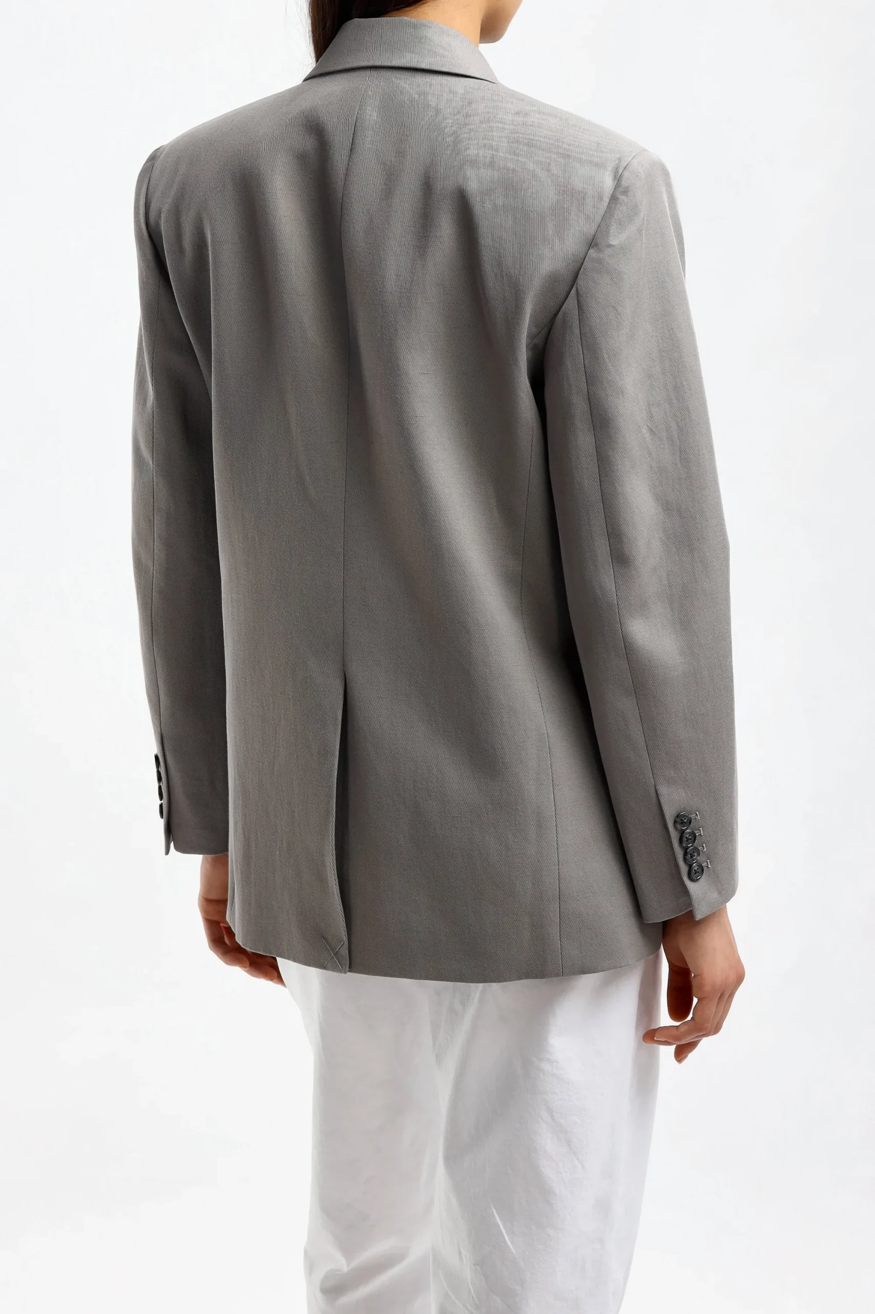 Femme Nili Lotan Blazer Boyfriend En Gris Tempete