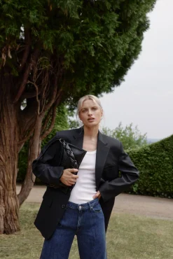 Femme Nili Lotan Blazer Boyfriend En Noir