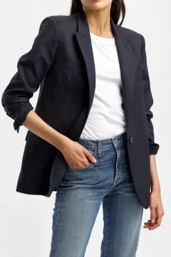 Femme Nili Lotan Blazer Diane In Dark Navy
