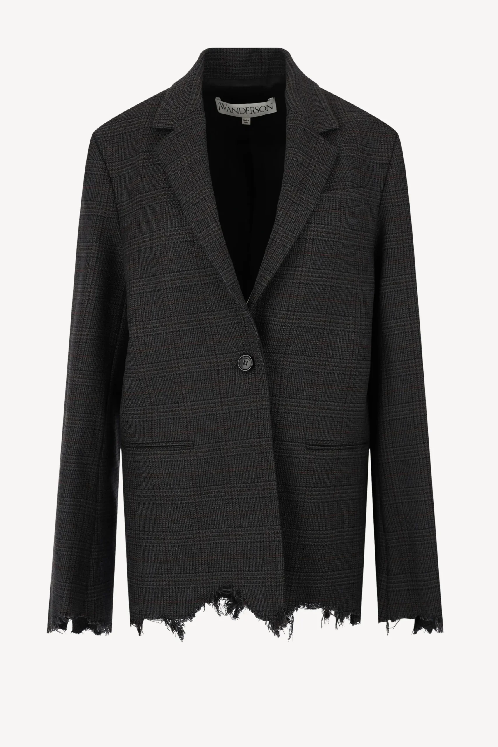 Femme JW Anderson Blazer Distressed En Gris