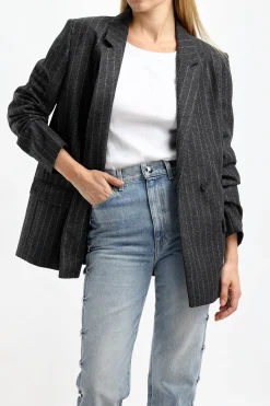 Femme IRO Blazer Donesi En Anthracite/Gris