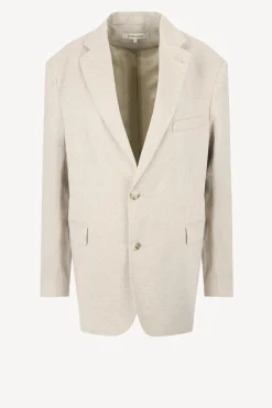 Femme by Aylin Koenig Blazer En Lin Charles En Ecru