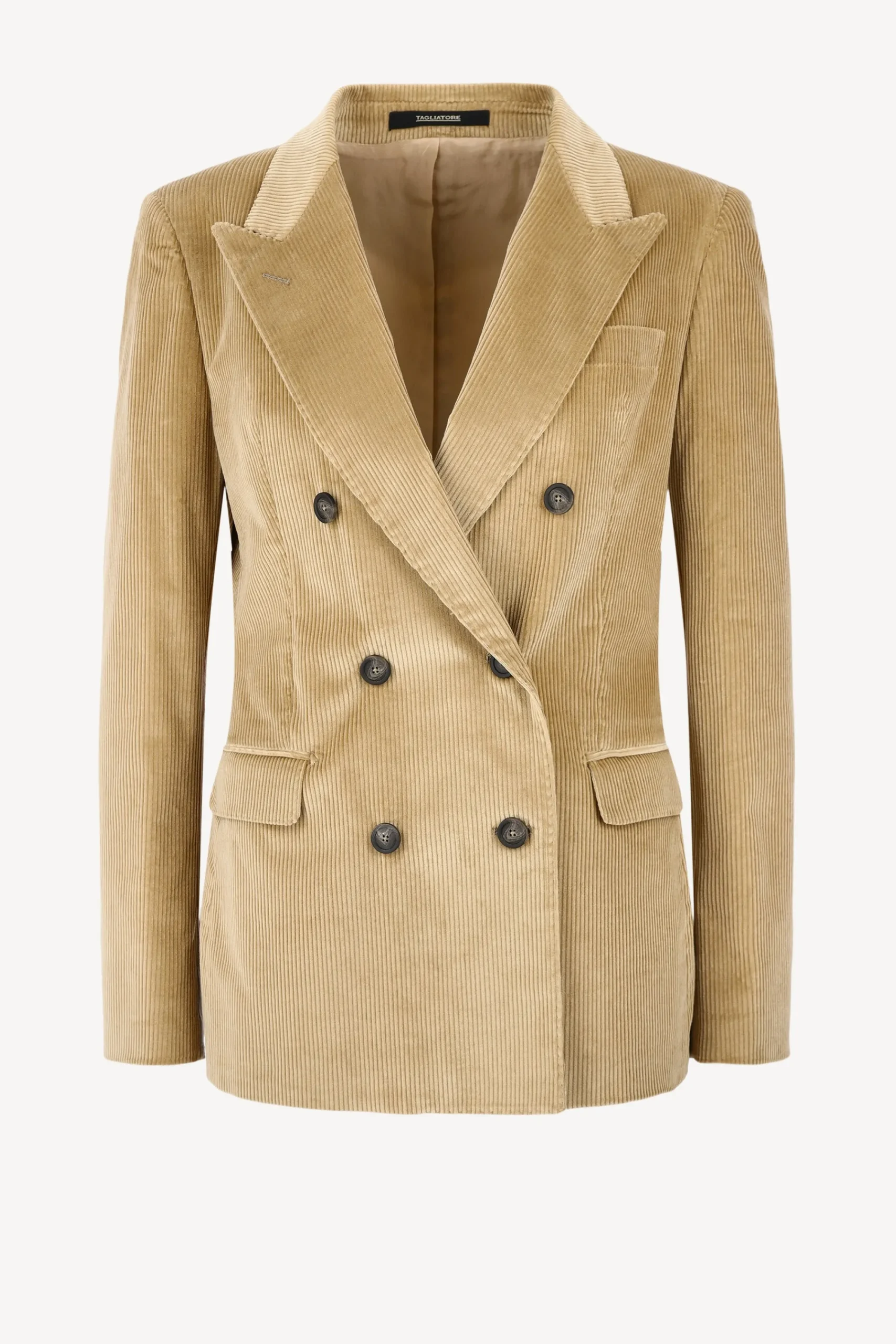 Femme Tagliatore Blazer En Velours Cotele Parigi En Beige