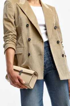 Femme Tagliatore Blazer En Velours Cotele Parigi En Beige