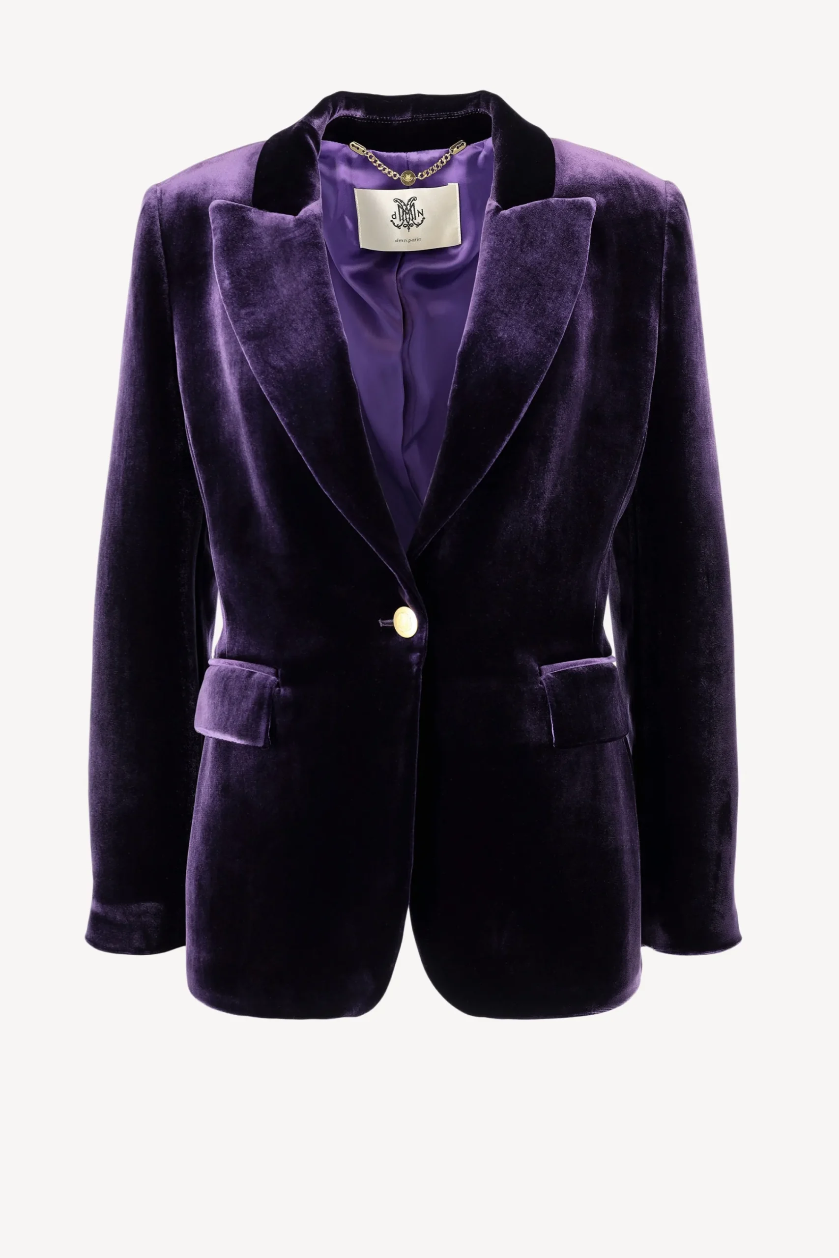 Femme DMN Blazer En Velours Mila En Violet