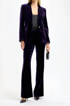 Femme DMN Blazer En Velours Mila En Violet