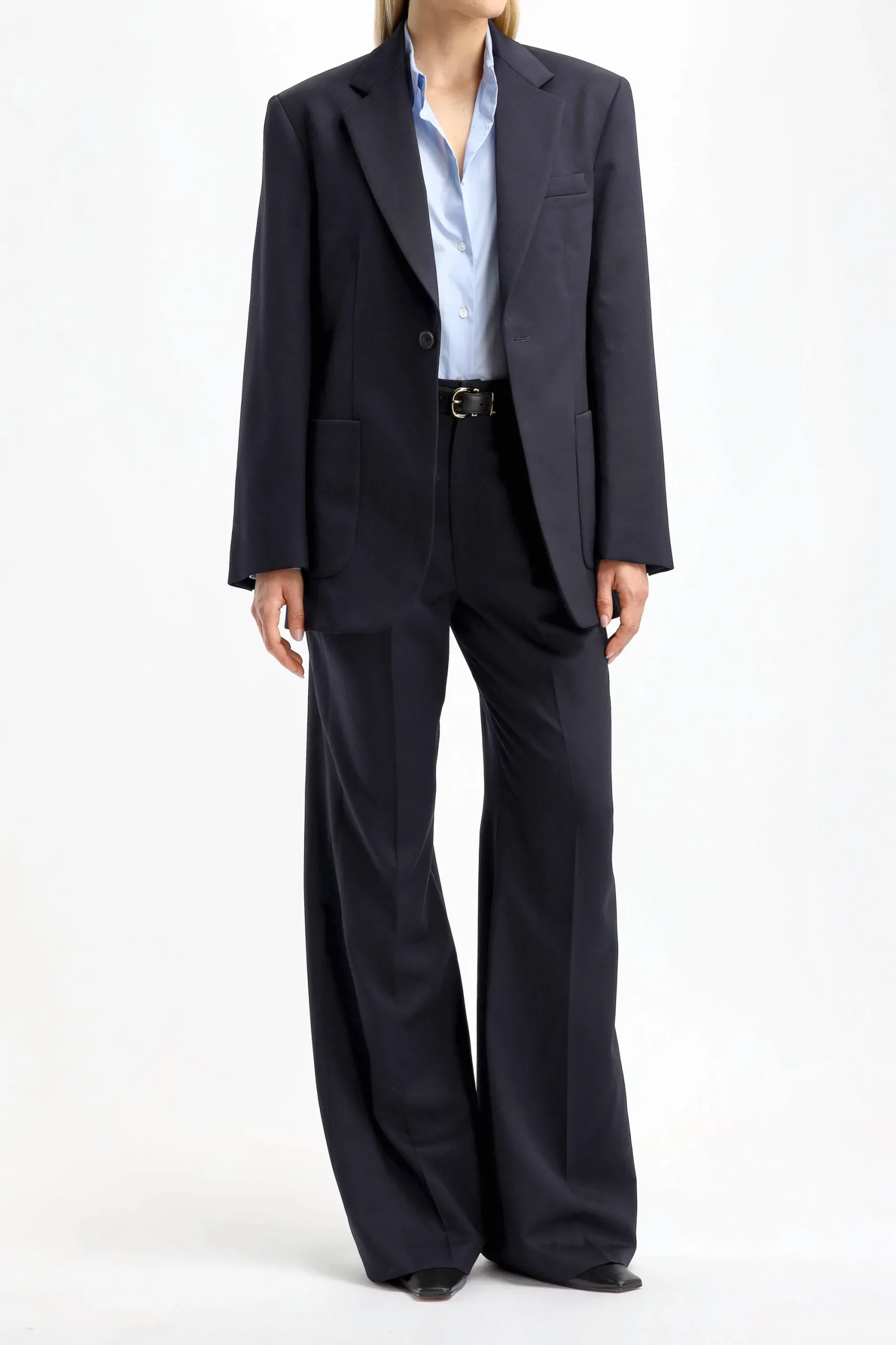 Femme Nili Lotan Blazer Gael En Marine Fonce