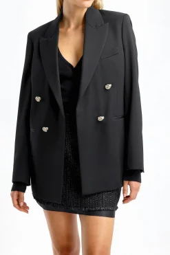 Femme Lanvin Blazer Knot En Noir