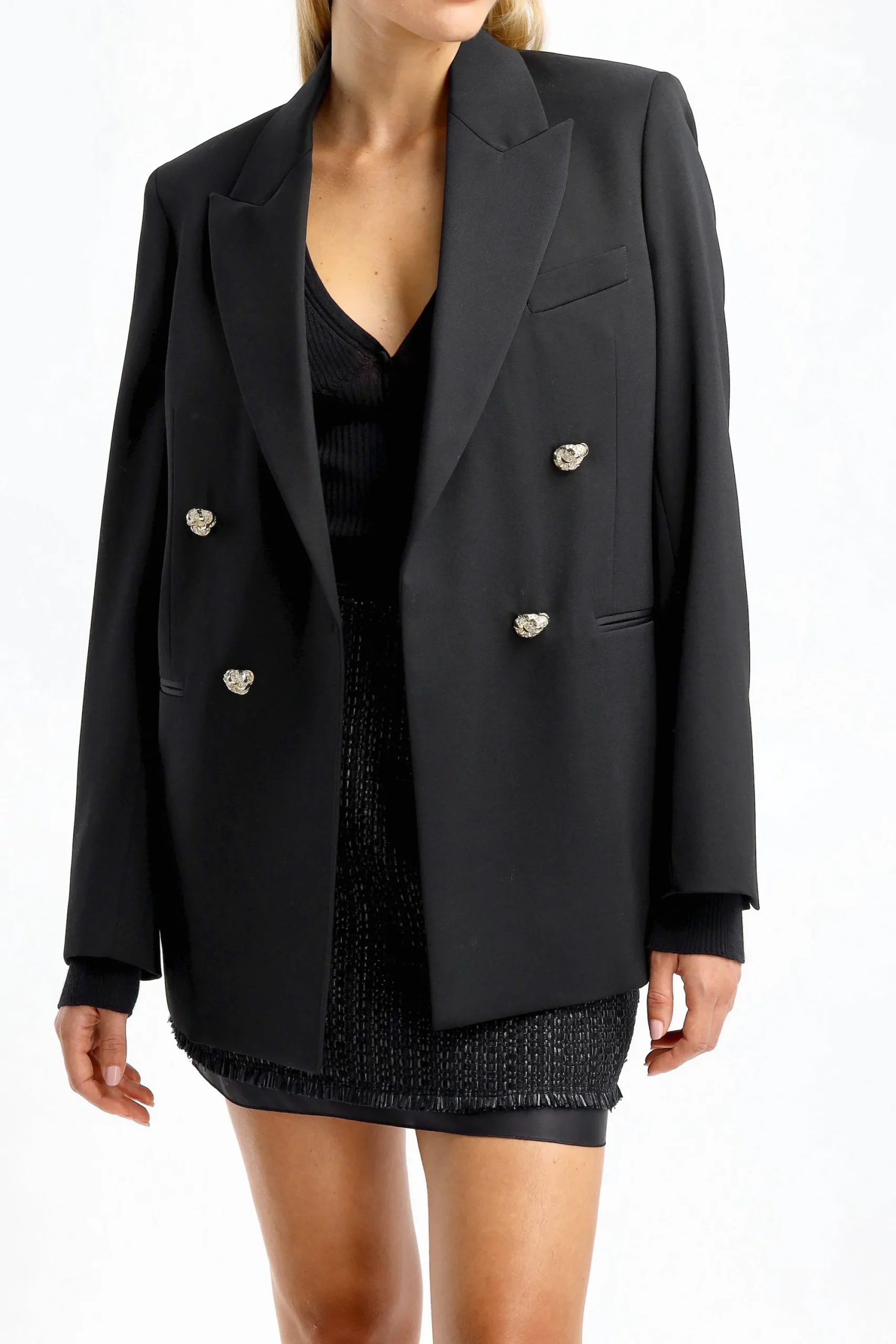 Femme Lanvin Blazer Knot En Noir