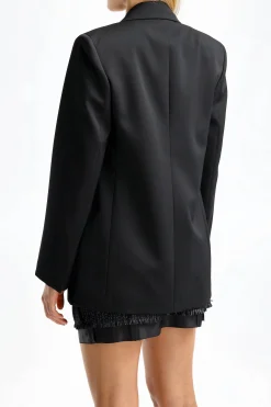 Femme Lanvin Blazer Knot En Noir