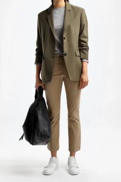 Femme Closed Blazer Lola In Army Green