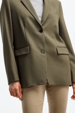 Femme Closed Blazer Lola In Army Green
