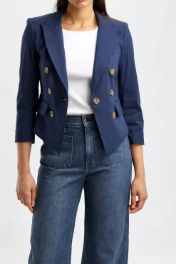 Femme Veronica Beard Blazer Lutece Dickey En Marine