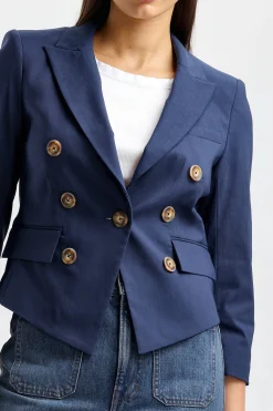 Femme Veronica Beard Blazer Lutece Dickey En Marine